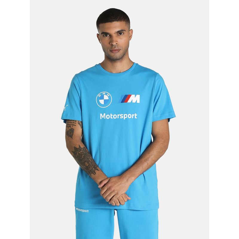 Buy Puma BMW M Motorsport ESS LOGO Men Blue T Shirt Online