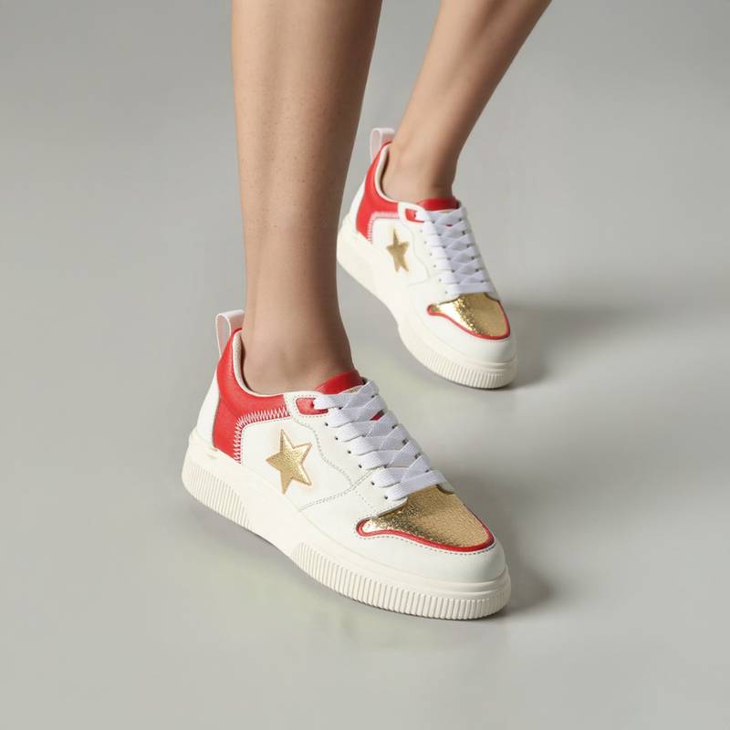 Saint G Women's White Leather Sneakers (EURO 36)