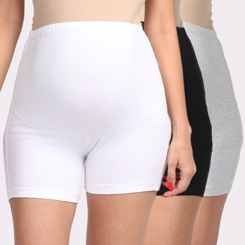 Morph Maternity Pack Of 3 Maternity Under Shorts - Multi-Color (L)