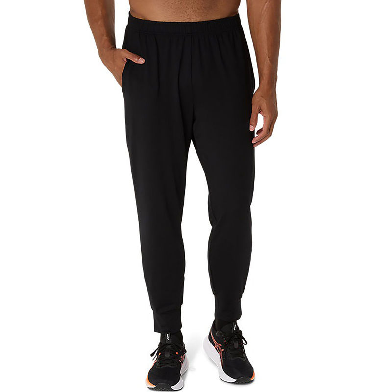 ASICS Black Mens Stretch Knit Jogger Track Pant (L)