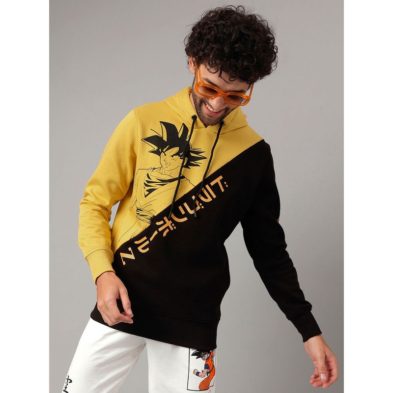 Free Authority Dragon Ball Z Printed Multi Color Hoodie for Men (L)