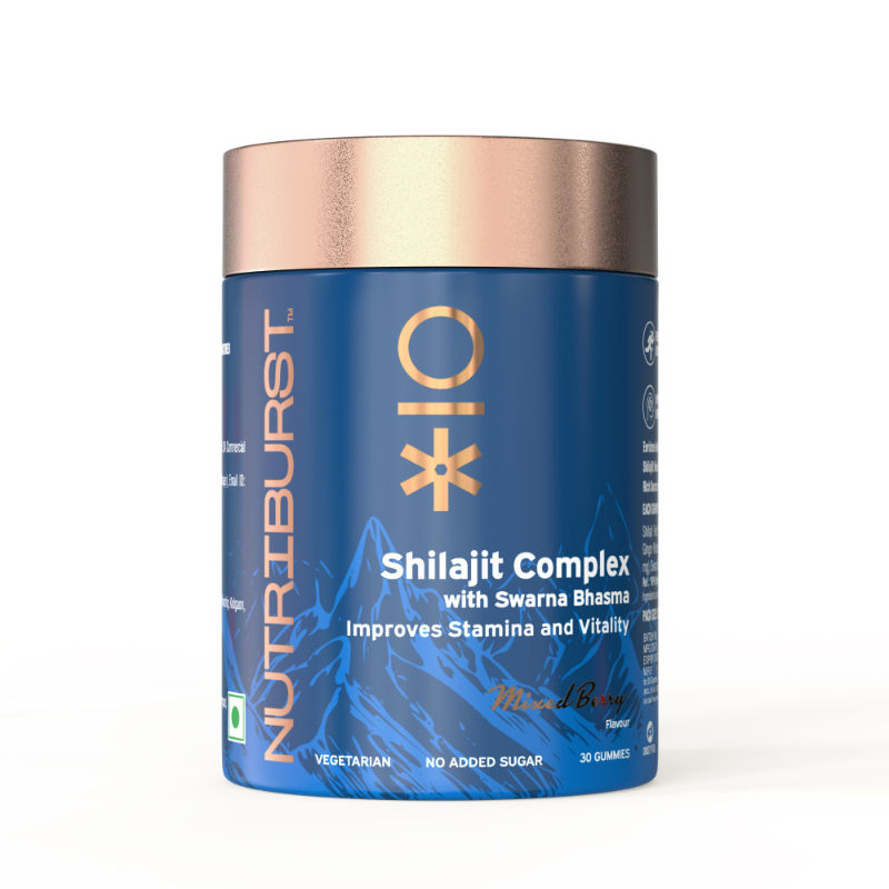 Nutriburst Shilajit Complex with Swarna Bhasma Gummies - Mixed-Berry