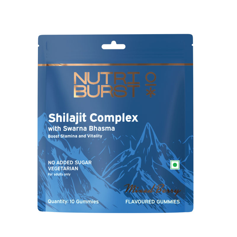 Nutriburst Shilajit Complex with Swarna Bhasma Gummies - Mixed-Berry