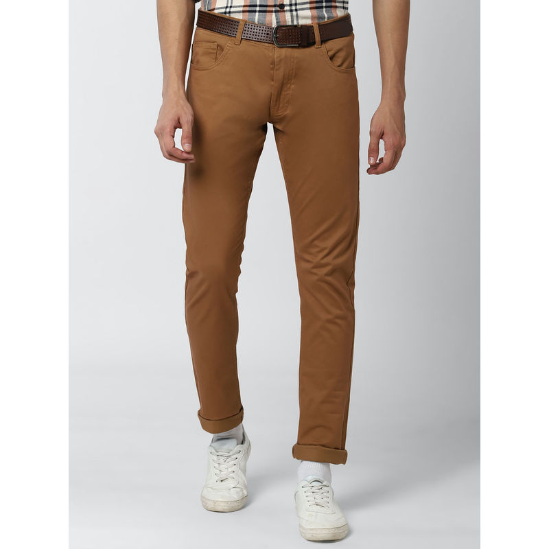 Peter England Brown Casual Trousers (30)
