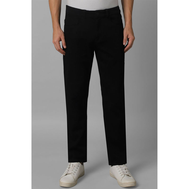 Louis Philippe Men Black Dark Slim Fit Jeans (32)