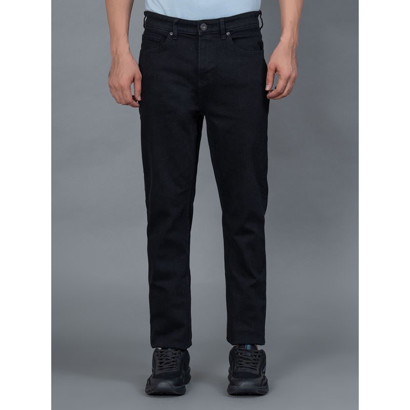 Red Tape Men Black Stretchable Skinny Fit Jeans (32)