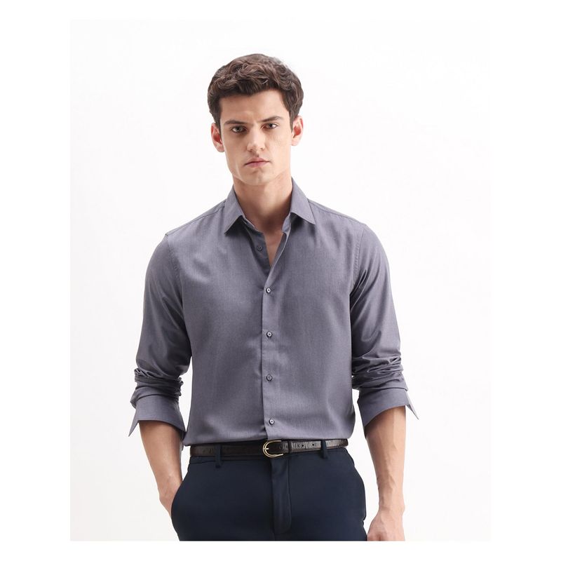 Rare Rabbit Purple Men's Formal Shirt (XL)