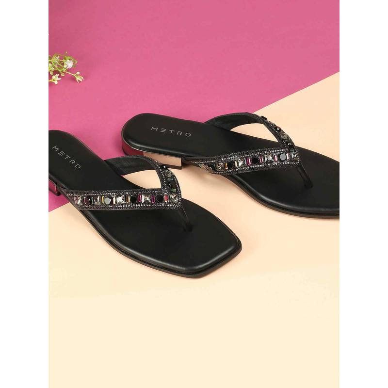 Metro Women Black Flats (EURO 37)