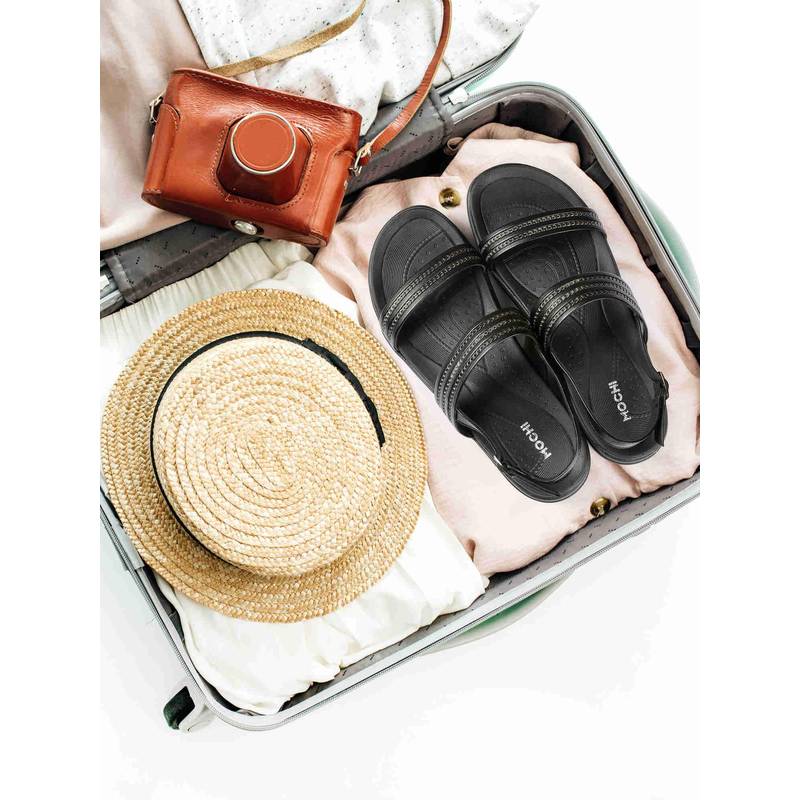 Mochi Women Black Heeled Sandals (EURO 37)