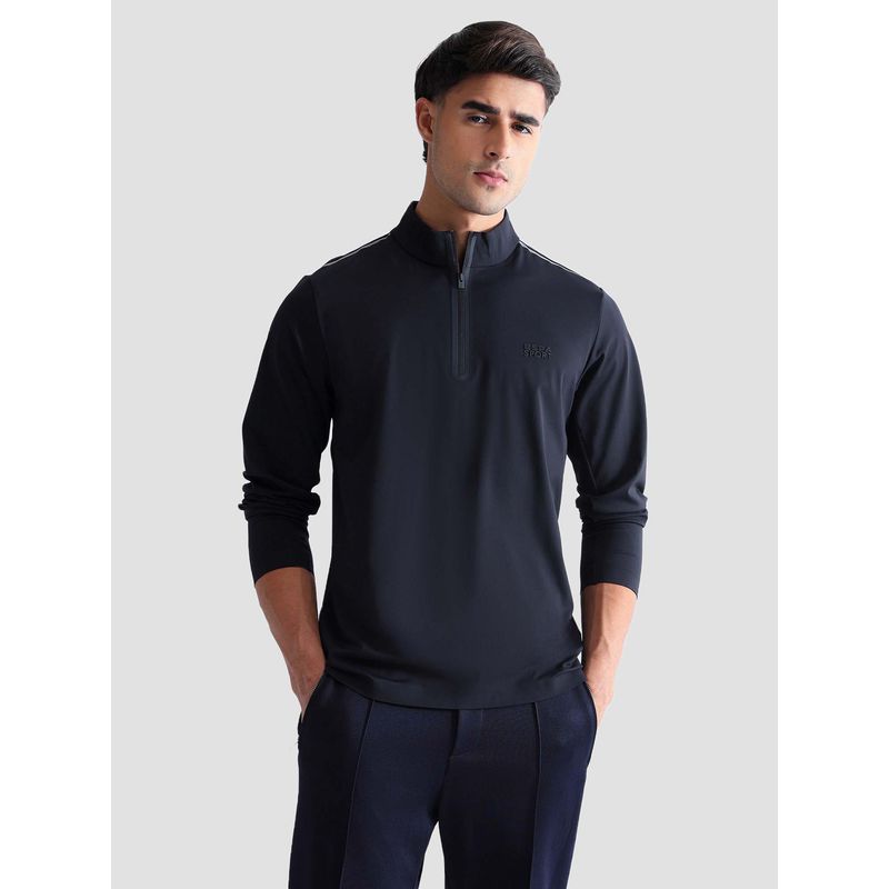 U.S. POLO ASSN. Active Sports Men's Solid Regular Fit Active T-shirt-Navy Blue (S)