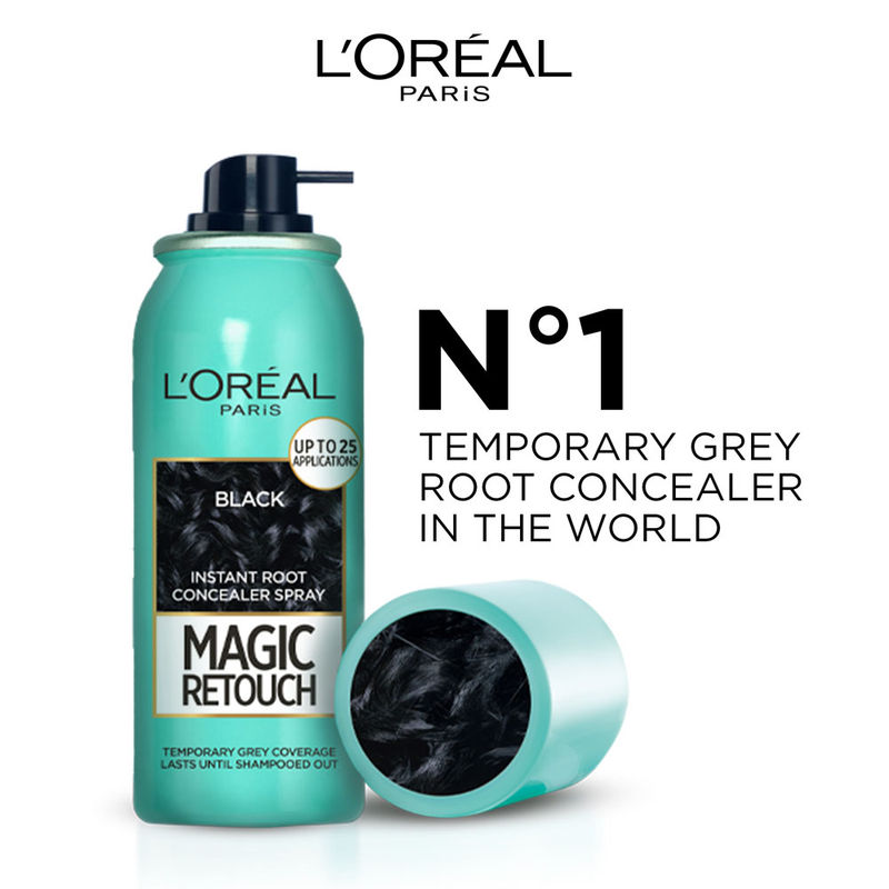 L'Oreal Paris Magic Retouch Instant Root Concealer Hair Color - 1 Black