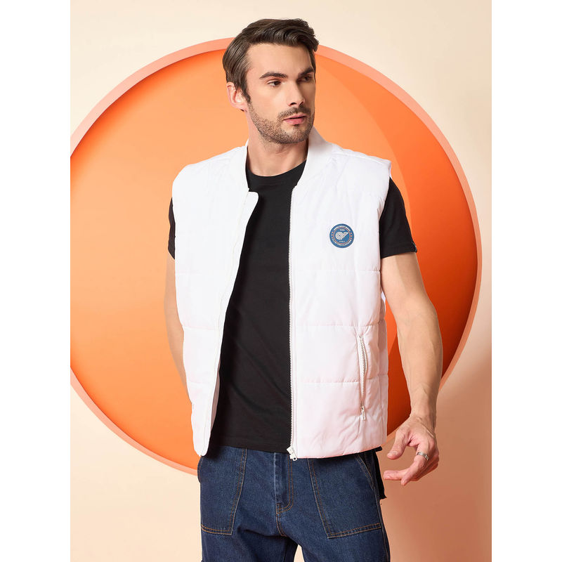 Club York White Mock Neck Jacket (M)