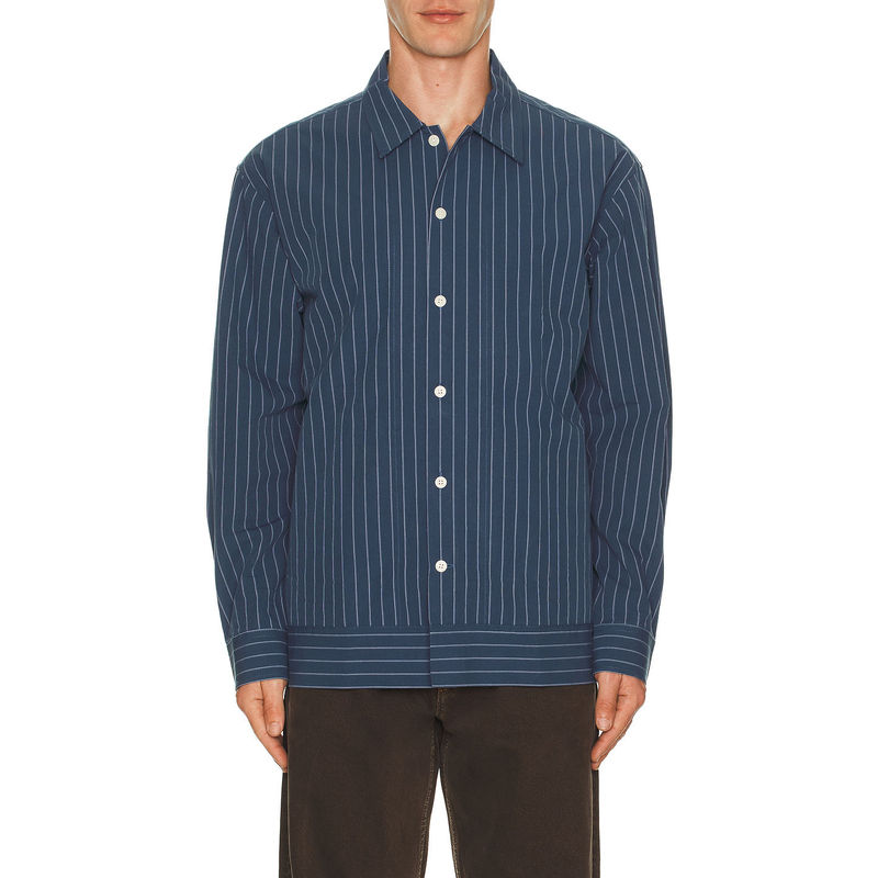 NN07 Reed Stripe Overshirt Shacket