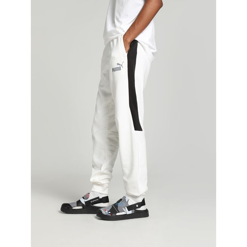 Puma BMW MMS MT7+ Sweat Mens White Joggers (S)