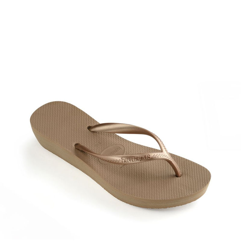 Havaianas wedge rose hotsell gold