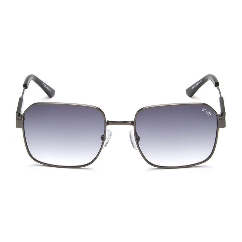 Buy IRUS Men UV Protected Full Rim Grey Frame Grey Lens Sunglasses