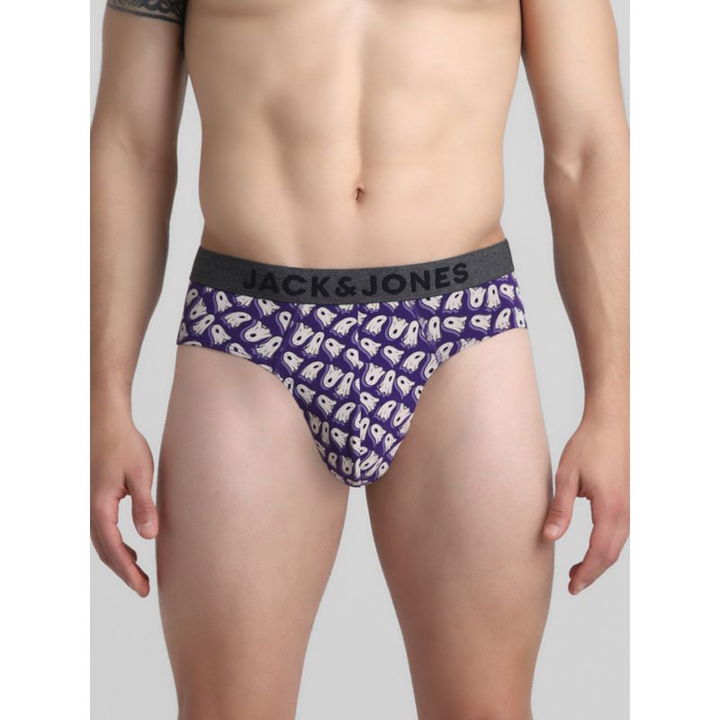 Jack & Jones Men Purple Brief (M)