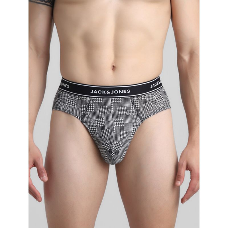 Jack & Jones Men Checks White Brief (S)