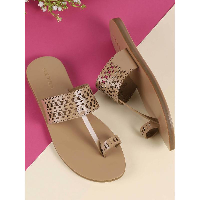 Metro Women Beige Casual Flats (EURO 39)