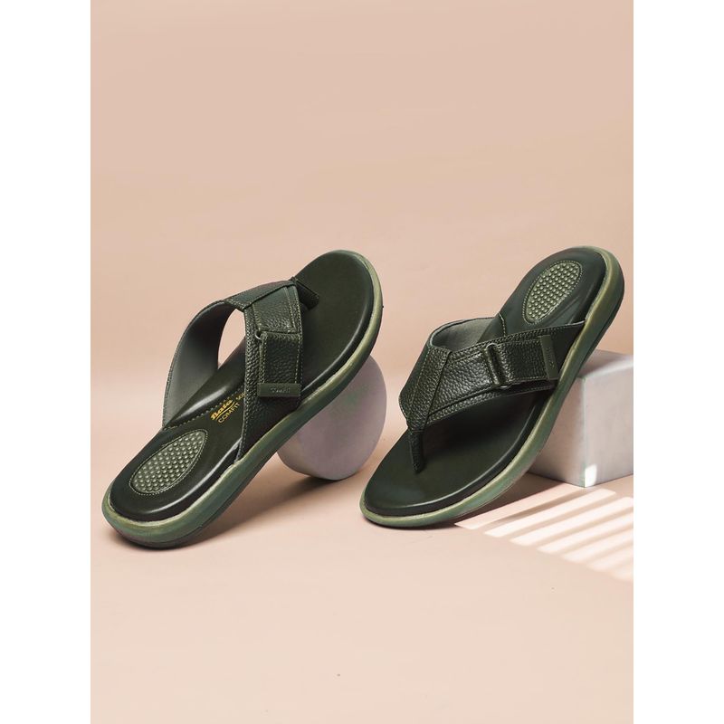Bata Comfit Men Green Thongs (UK 6)