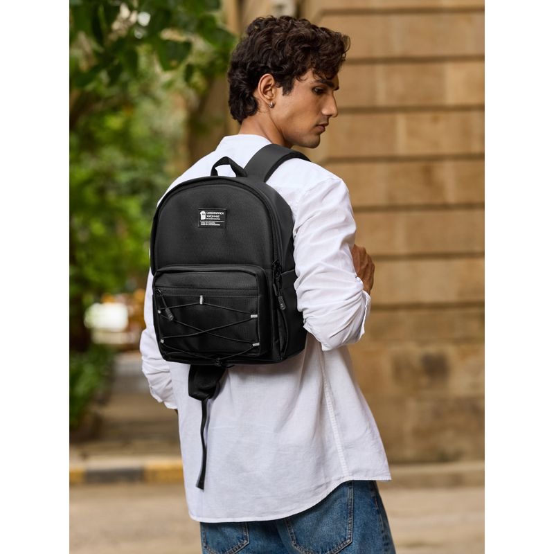 Buy The Souled Store Sleek Black Mini Unisex Mini Backpack Online