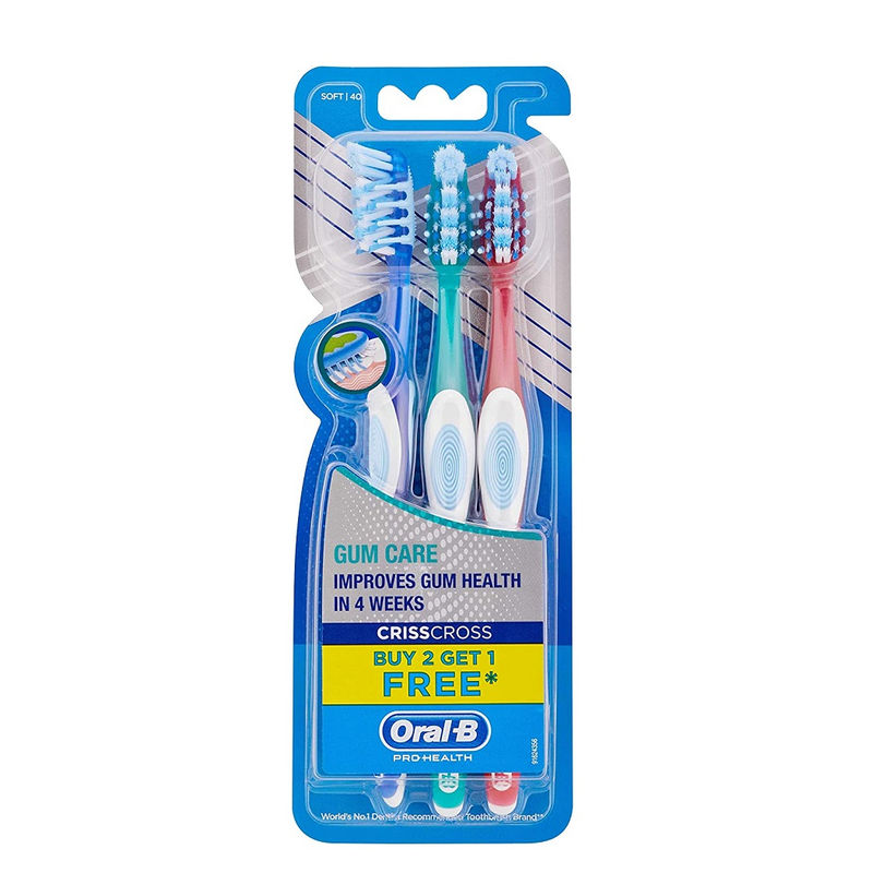 OralB Pro Health Criss Cross Gum Care Soft Toothbrush Buy 2 Get 1 Free Buy OralB Pro Health