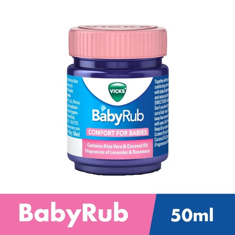 Vicks BabyRub Soothing Vapor Ointment for Babies