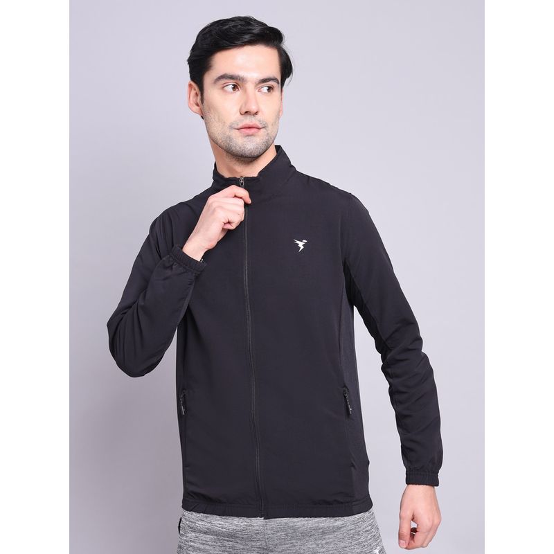 Technosport Men Black Solid Jacket (XL)