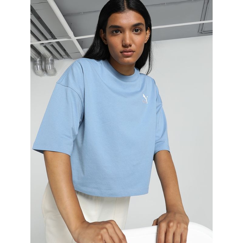 Puma Better Classics Womens Blue T-Shirt (XS)