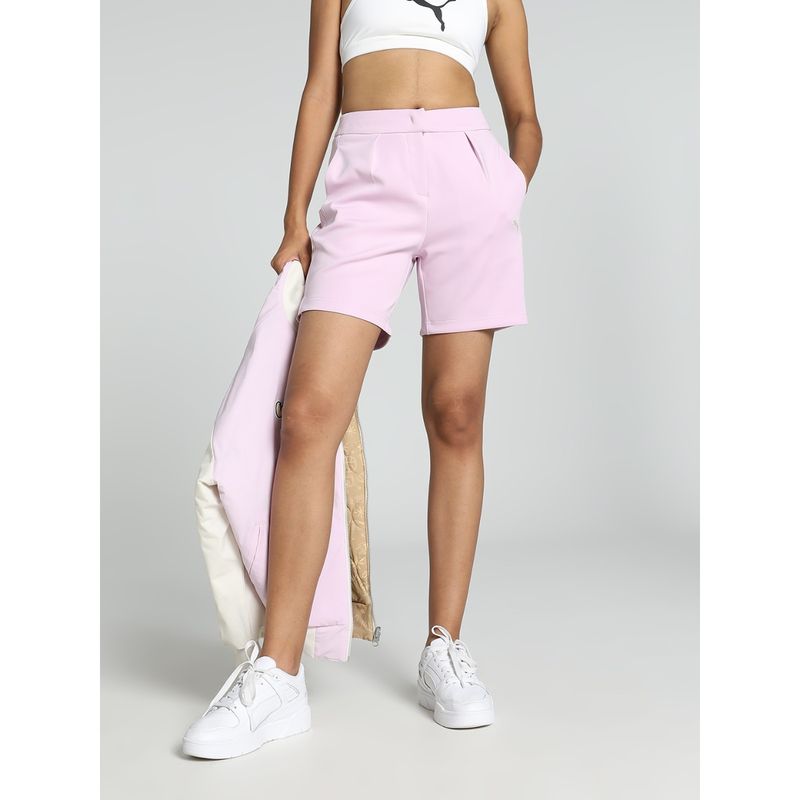 Puma Classics Womens Pink Shorts (XL)