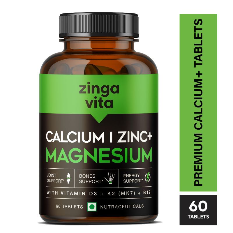 Zingavita Calcium Magnesium Zinc Tablets With Vitamin D3, K2 & B12