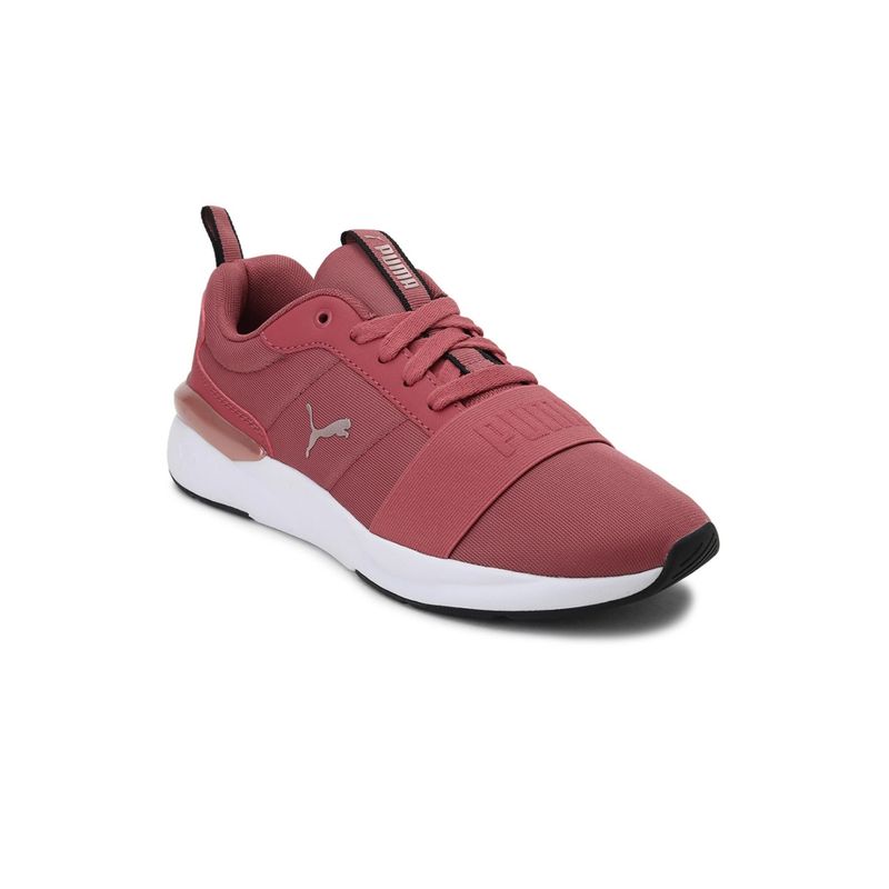 Puma burgundy muse chase on sale trainers