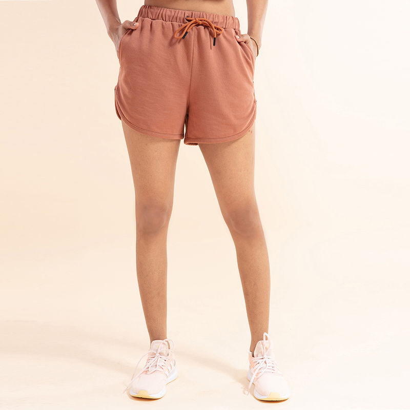 Chill- Pill Cotton Terry Shorts , Nykd All Day-NYK 039 Pecan Brown (M)