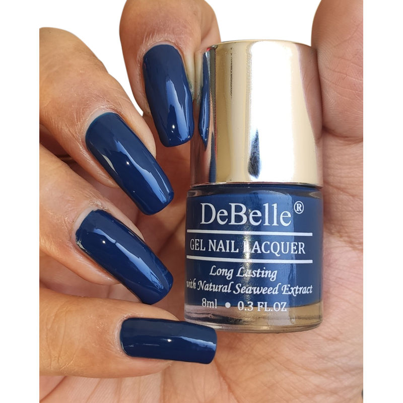 DeBelle Gel Nail Polish - Bleu Allure (Navy Blue): Buy DeBelle Gel Nail  Polish - Bleu Allure (Navy Blue) Online at Best Price in India | Nykaa