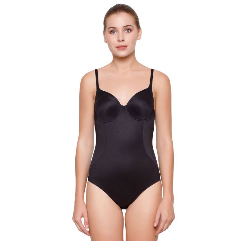 Triumph Body Make-up Soft Touch Wired Seamless Velvety Feel Bodysuit - Black (34D)