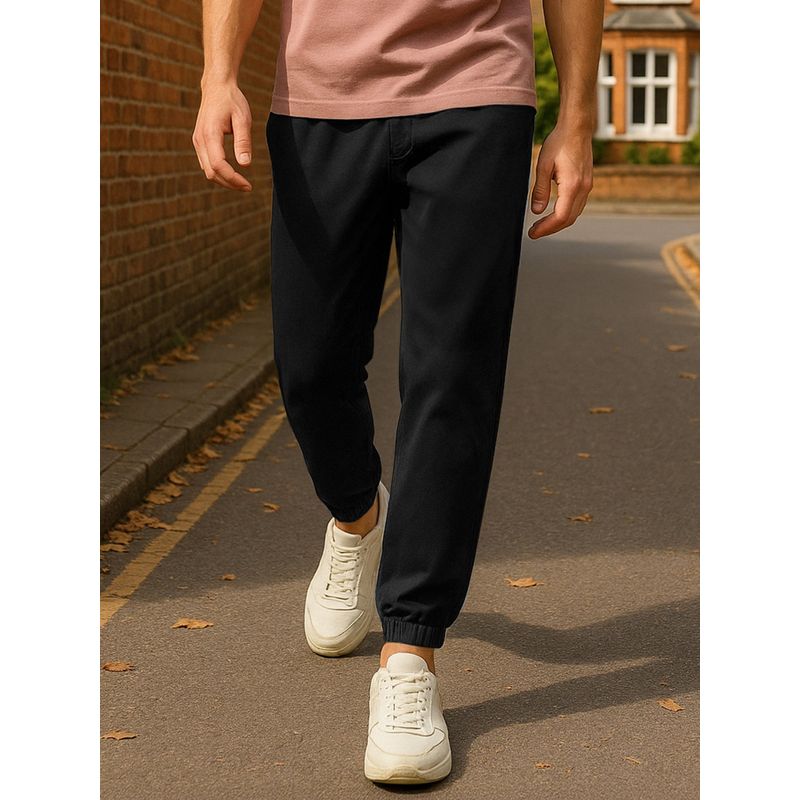 Bewakoof Air 1.0 Men's Black Joggers (M)