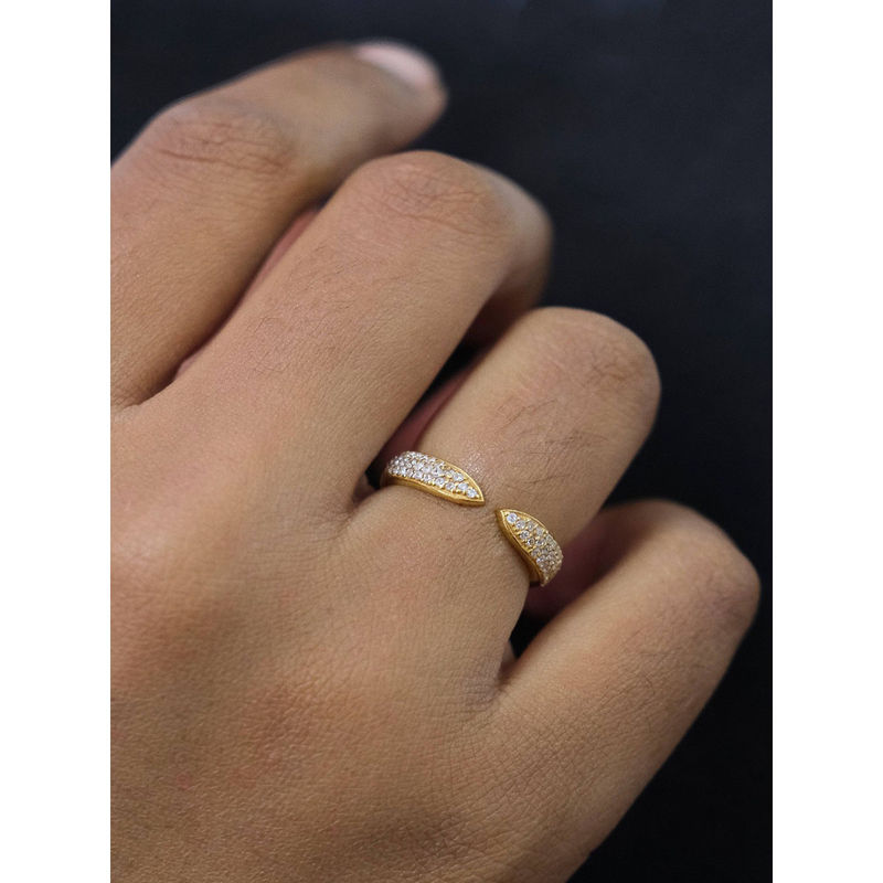 ANUSHKA JAIN JEWELLERY 925 Claw Ring White (4)