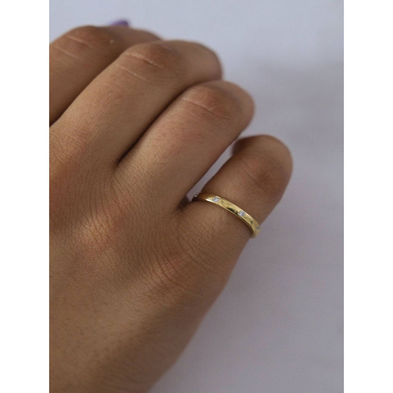 ANUSHKA JAIN JEWELLERY 925 Diamond Pave Ring Gold (4)