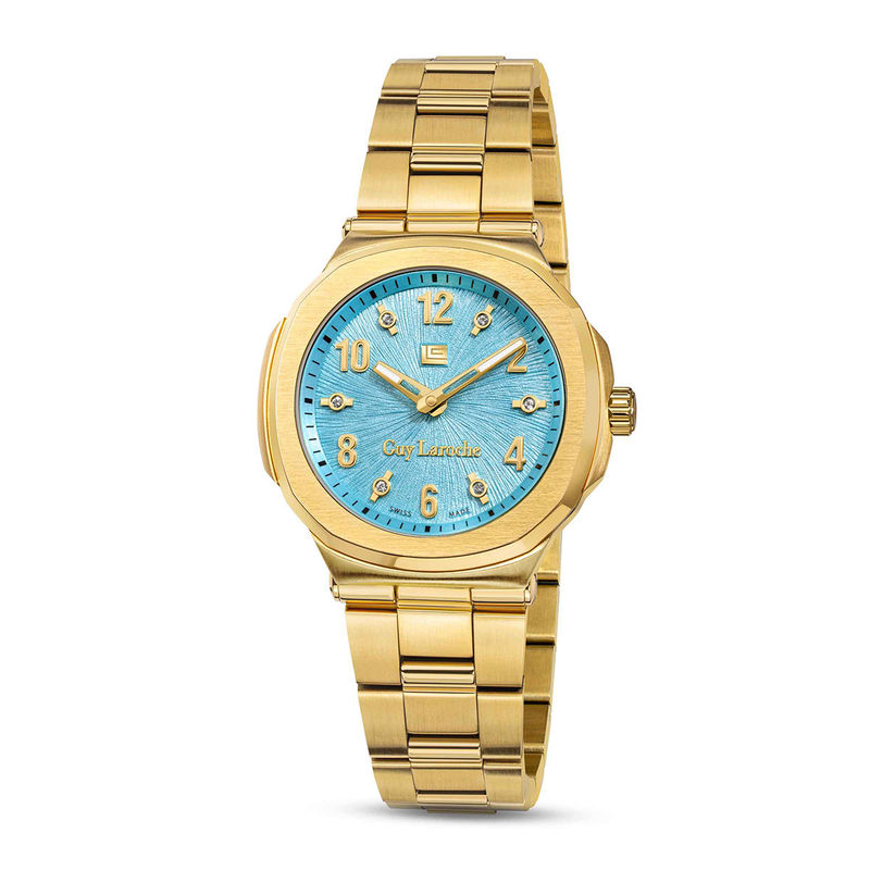 Buy Guy Laroche Charlie Blue Dial Analog Swiss Made Watch for