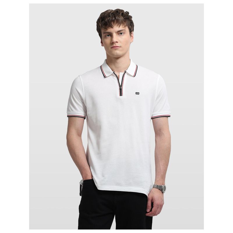 Arrow Sports Mens Solid Regular Fit Polo T-shirt (L)