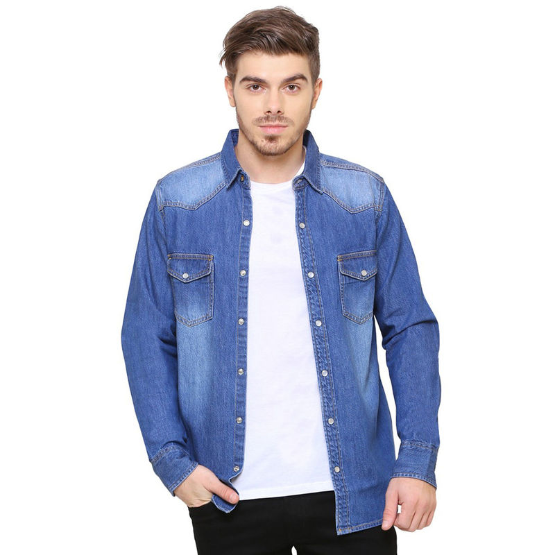 Southbay Mens Medium Blue Denim Shirt (M)