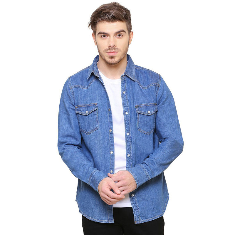 Southbay Mens Medium Blue Denim Shirt (L)