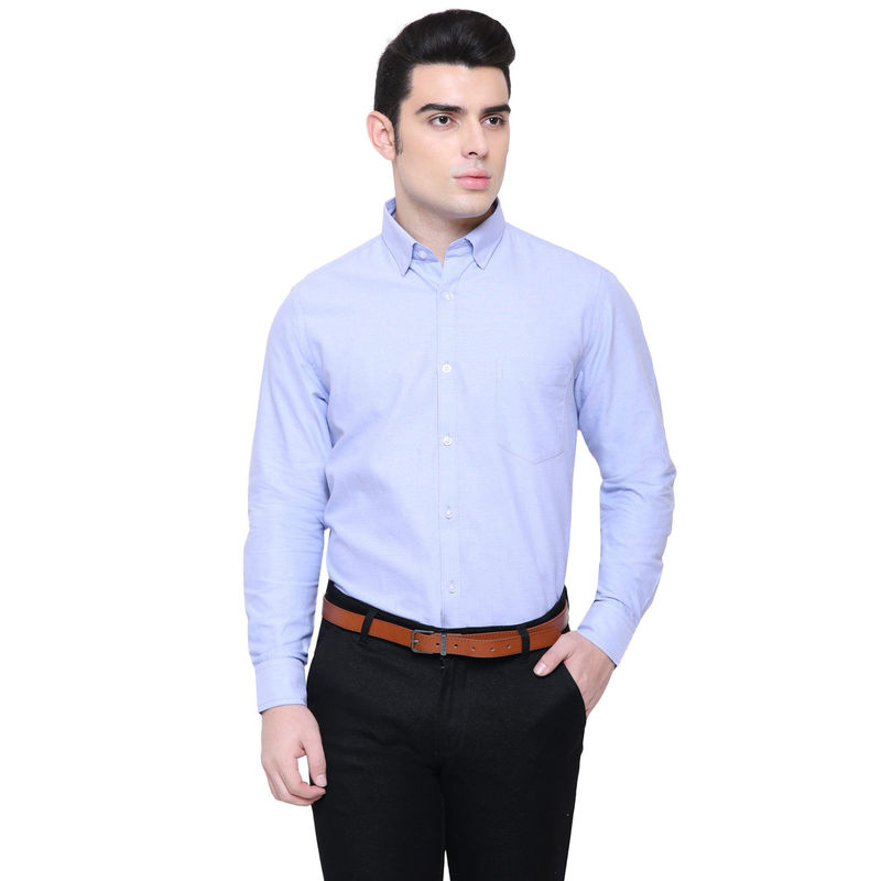 Southbay Mens Oxford Cotton Formal Shirt (M)