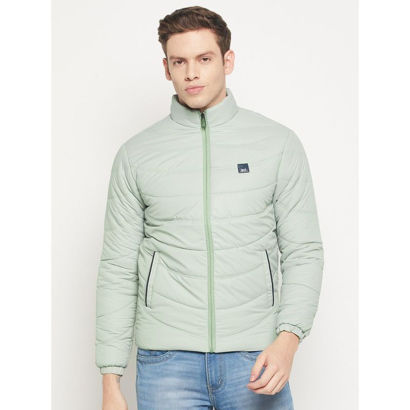 SPIRIT Mens Light Green Solid Full Sleeve Jacket (3XL)