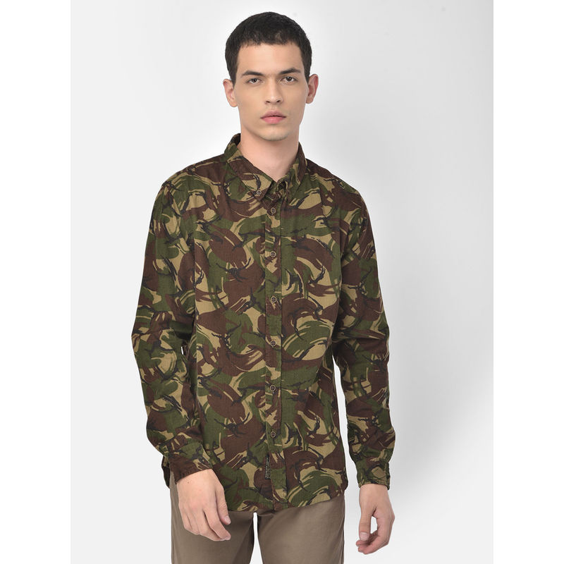 WOODLAND Multi-Color Casual Shirt (L)