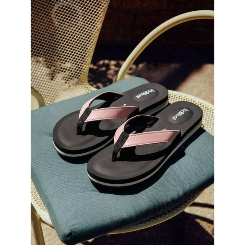 Indifeet Pink Comfortable Orthopaedic Acupressure Flipflops (UK 8)