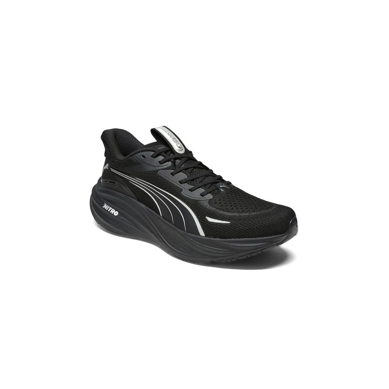 Puma Black Magnify NITRO 3 High Cushion Performance Men Running Shoes (UK 8)
