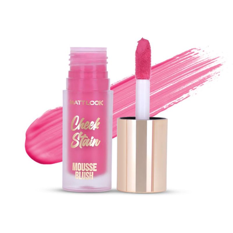 Matt look Cheek Stain Mousse Blushs - 03 Roseate