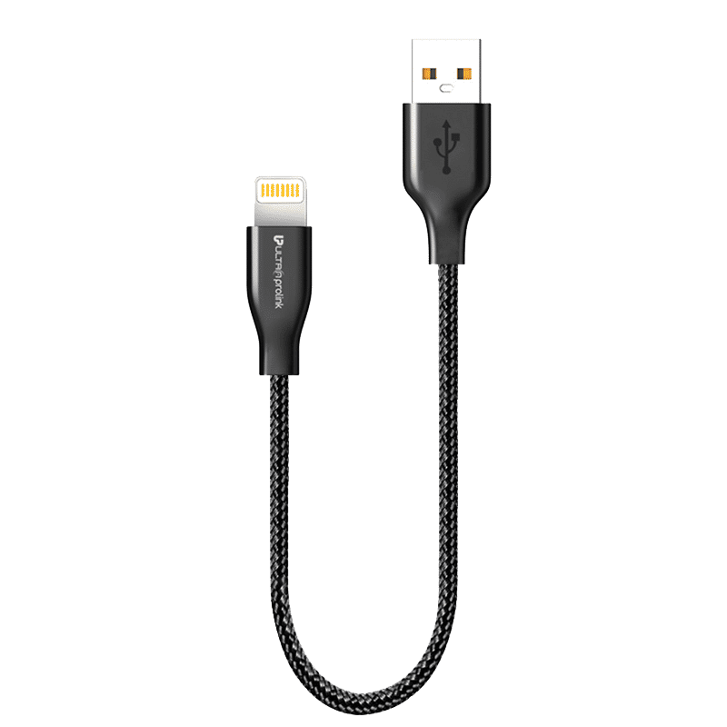 UltraProLink Ul1010 2.4a Short Lightning Fast Sync Charge Cable For Powerbanks Iphone Devices