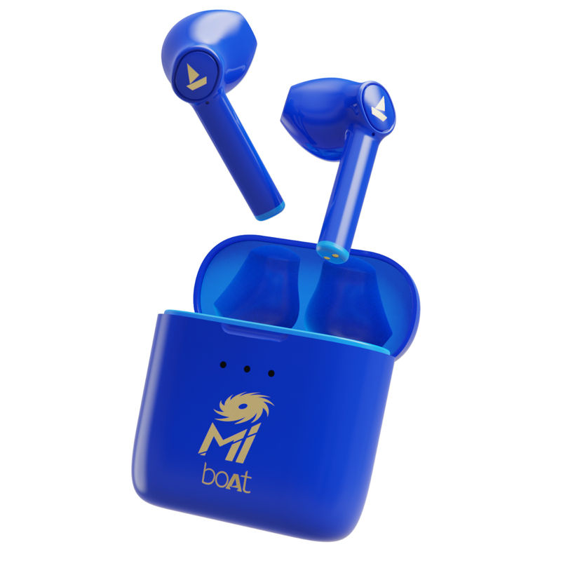Boat Airdopes 131 N Mumbai Indians Edition True Wireless Earbuds mi Blue